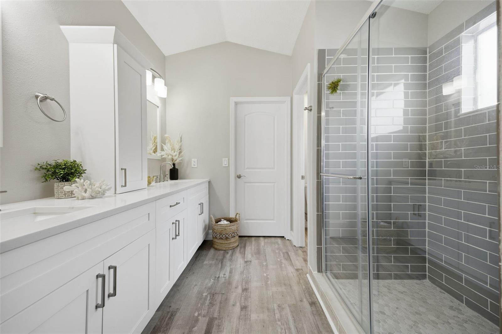 remolded master bathroom