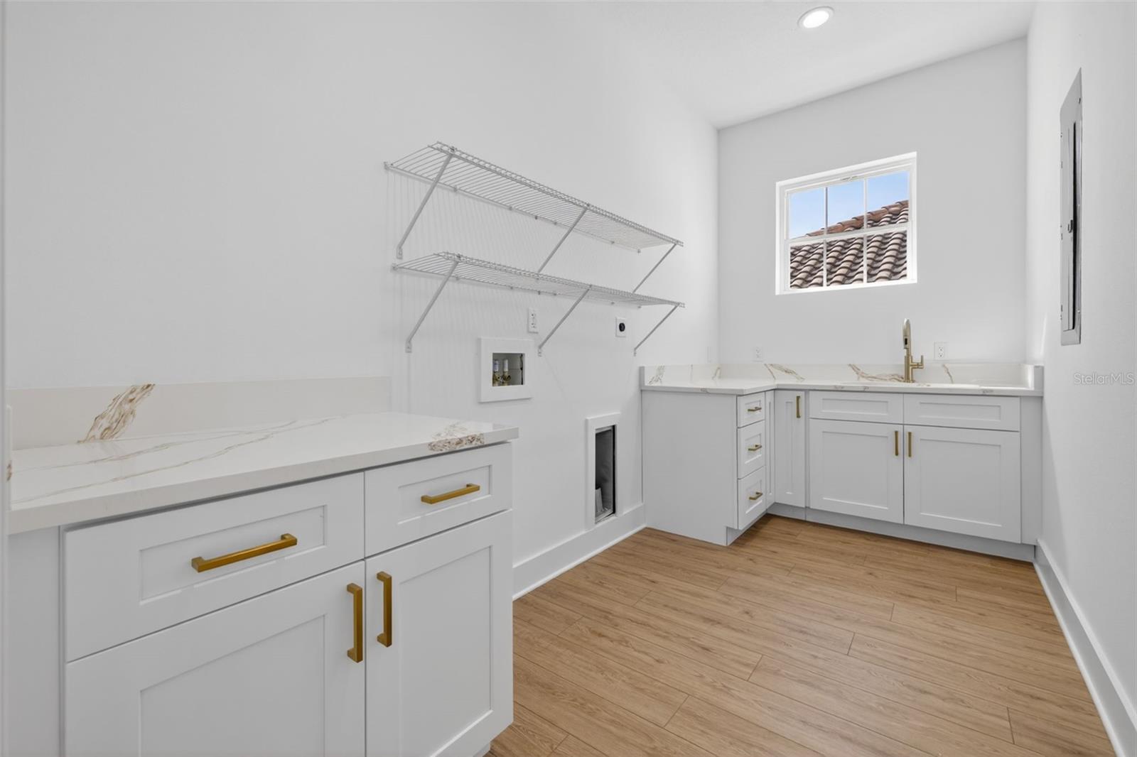 Oversized utility room located on the second floor
