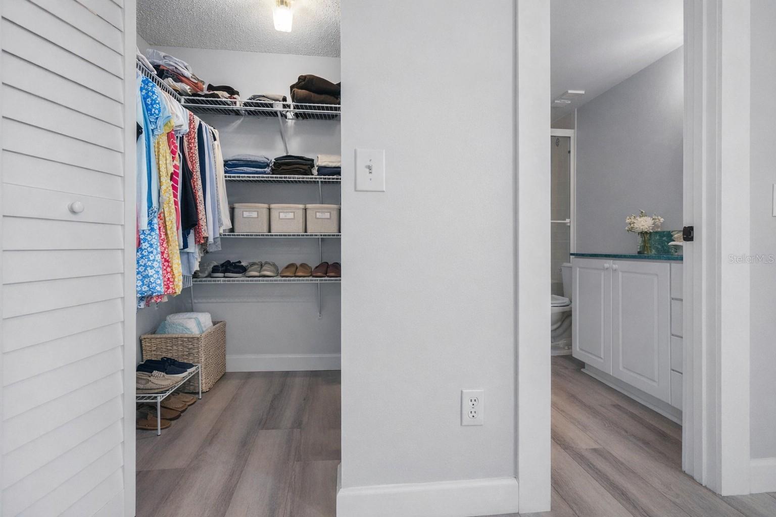 Primary Bedroom walk in closet