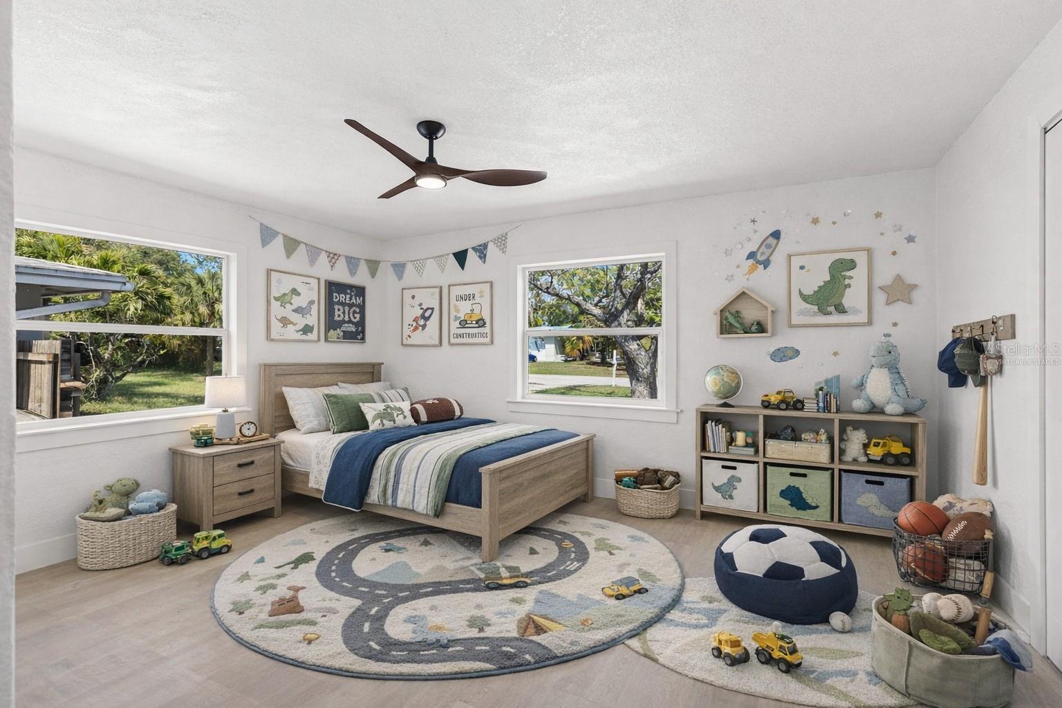 Virtually staged bed 3