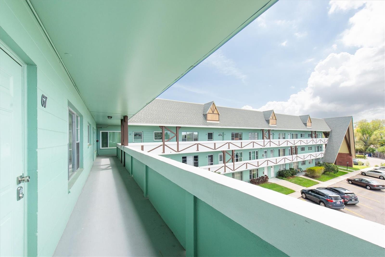 Corridor Leading to Front Door of Condo
