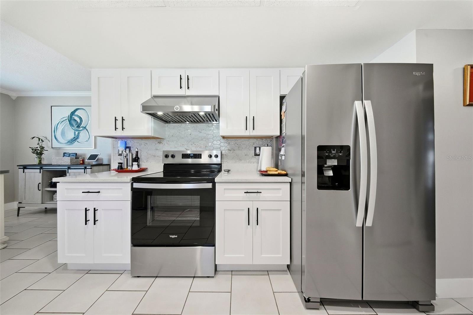 New stainless appliances