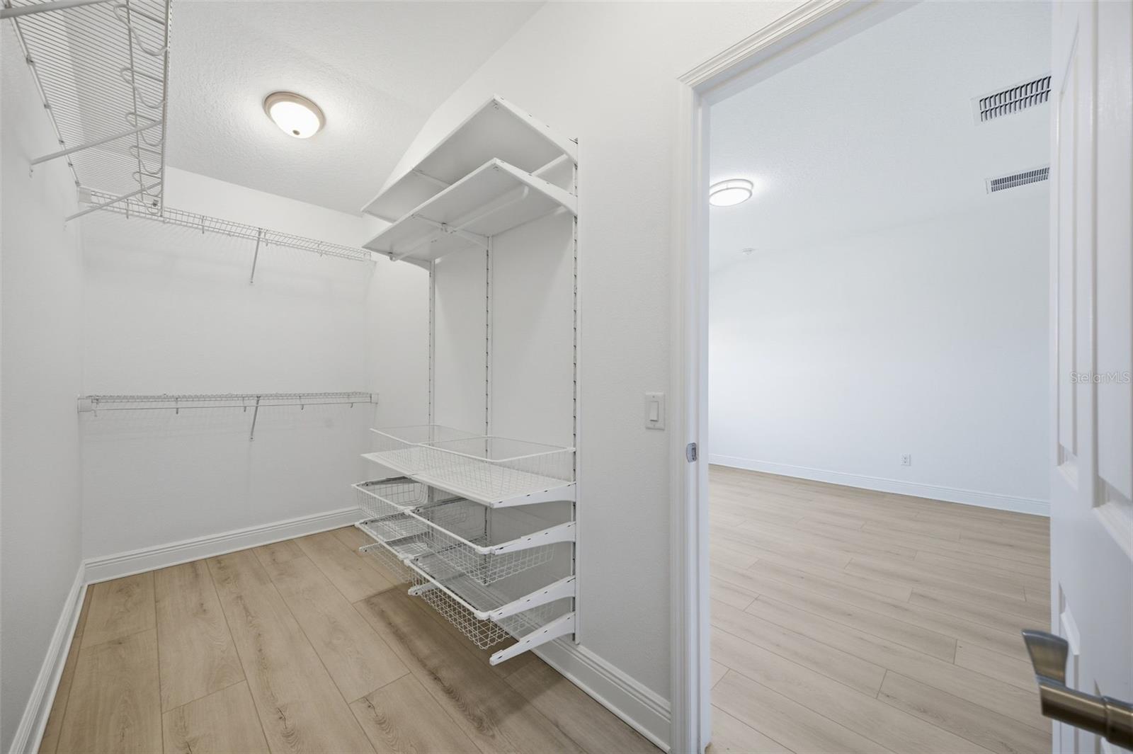 large walk-in closet