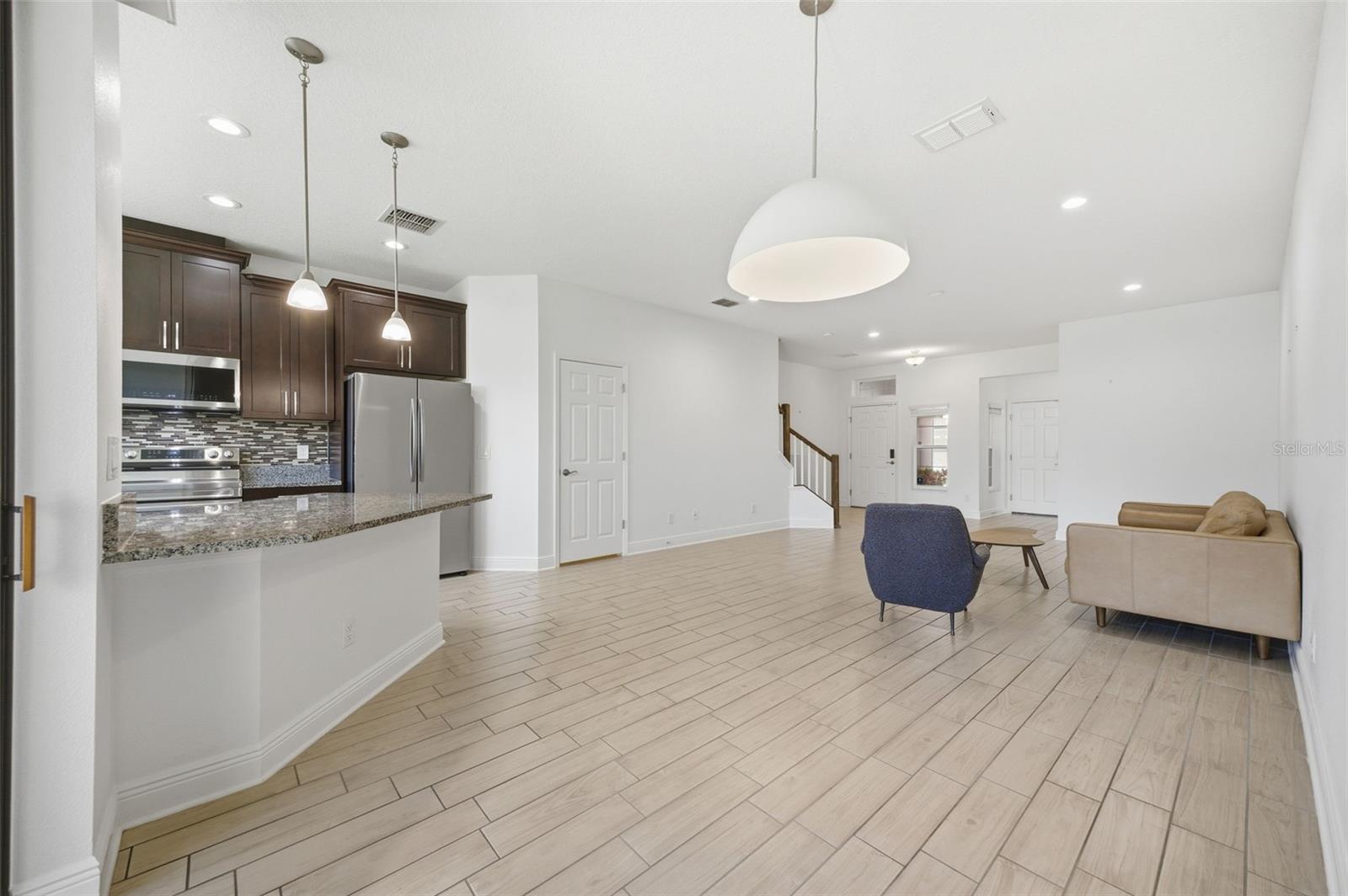 actual dinning and living room