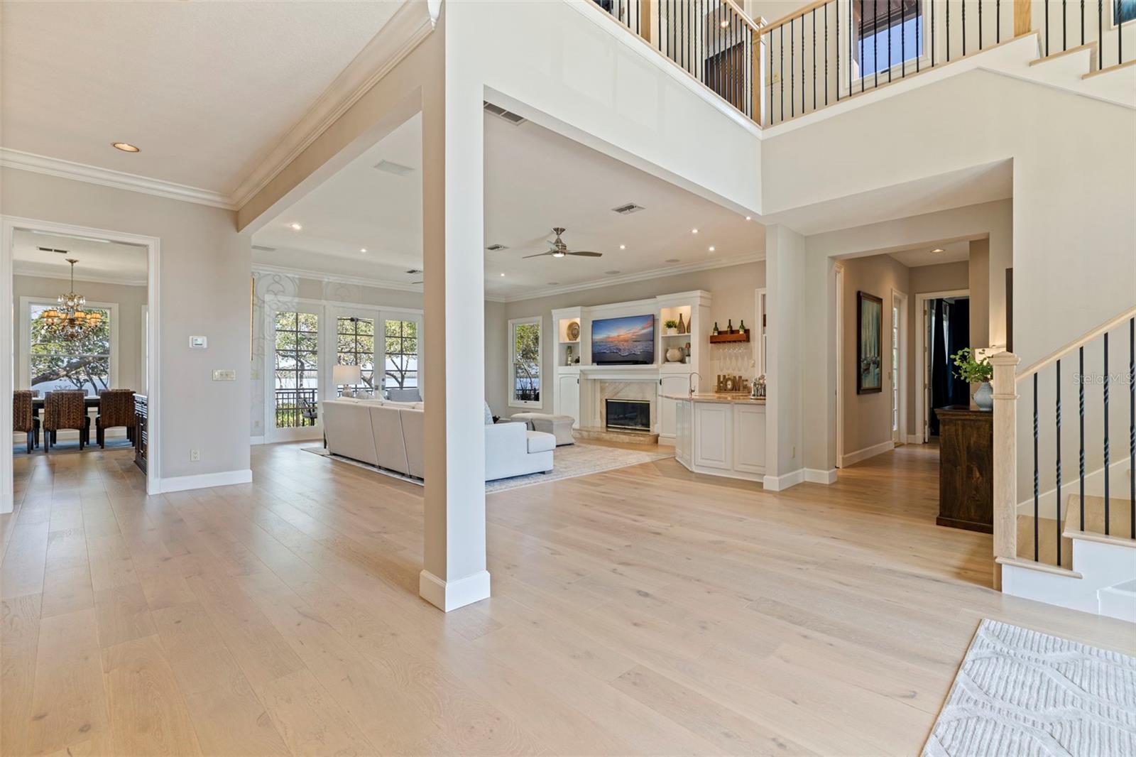 Open floorplan with waterviews