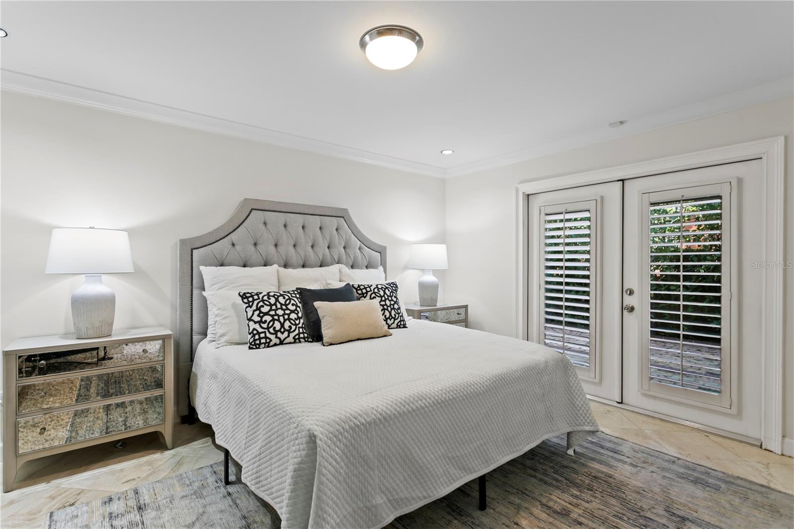 1st Level bedroom suite with large closet and en suite bathroom