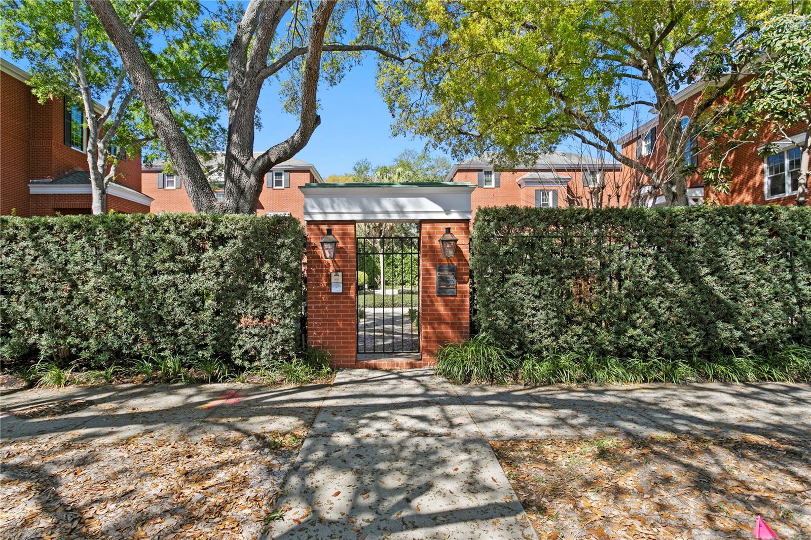 Beautiful courtyard entrance