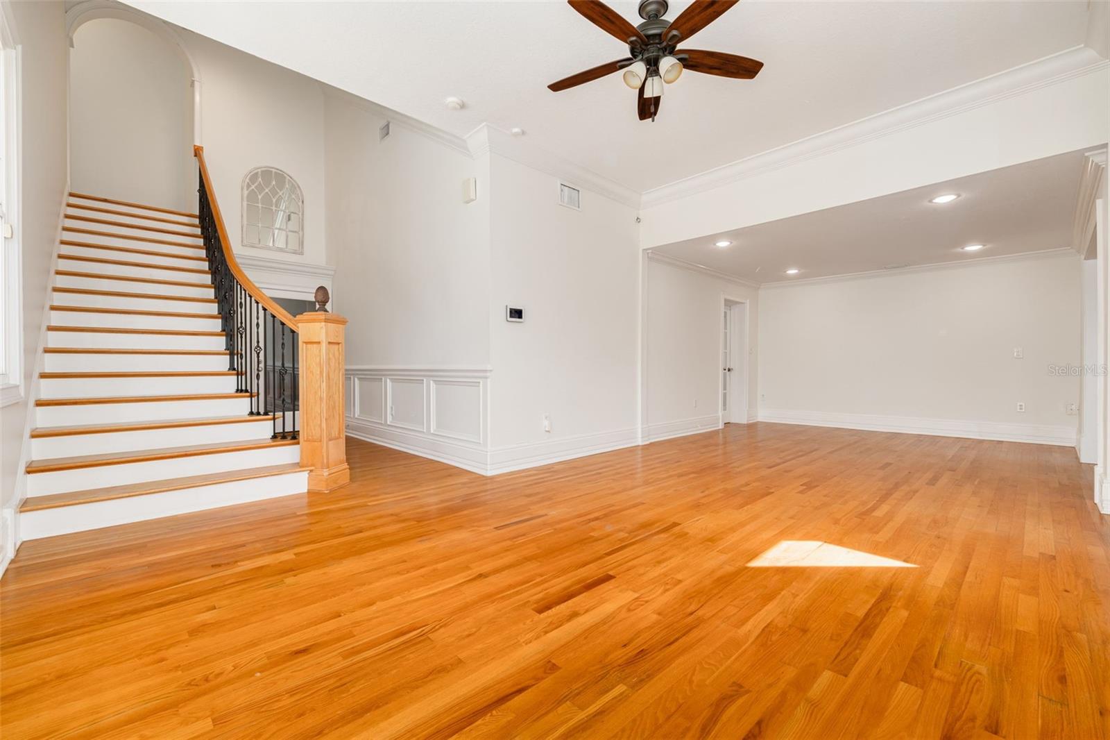 Staircase to access Primary Suite