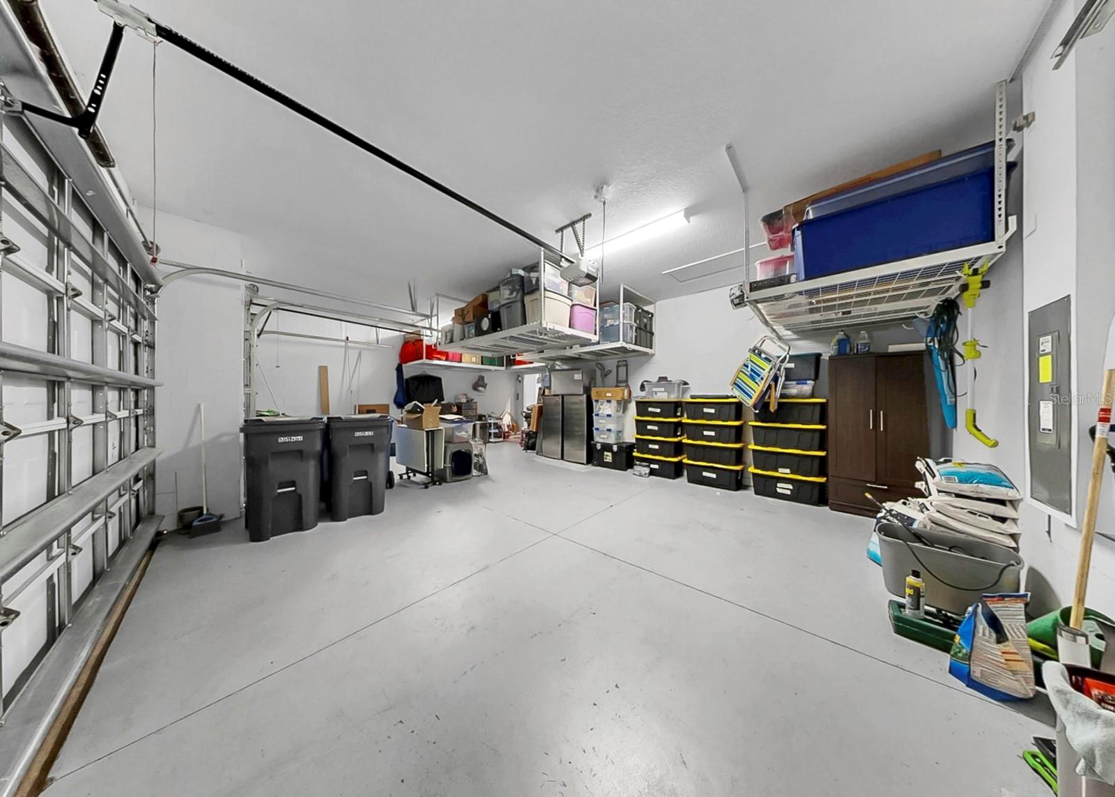 3 Car Garage with Shelving