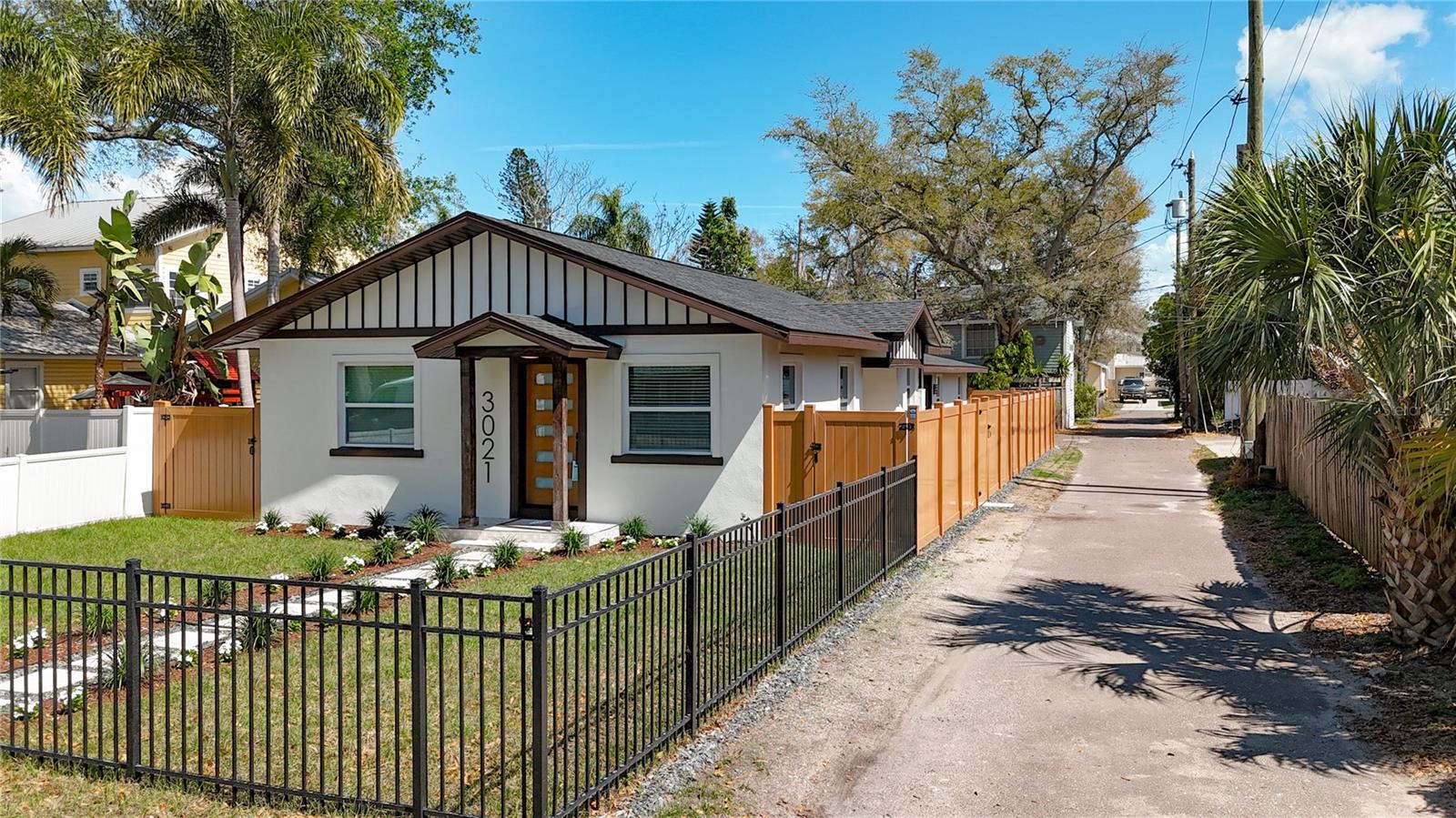 Fully Fenced in Front Yard