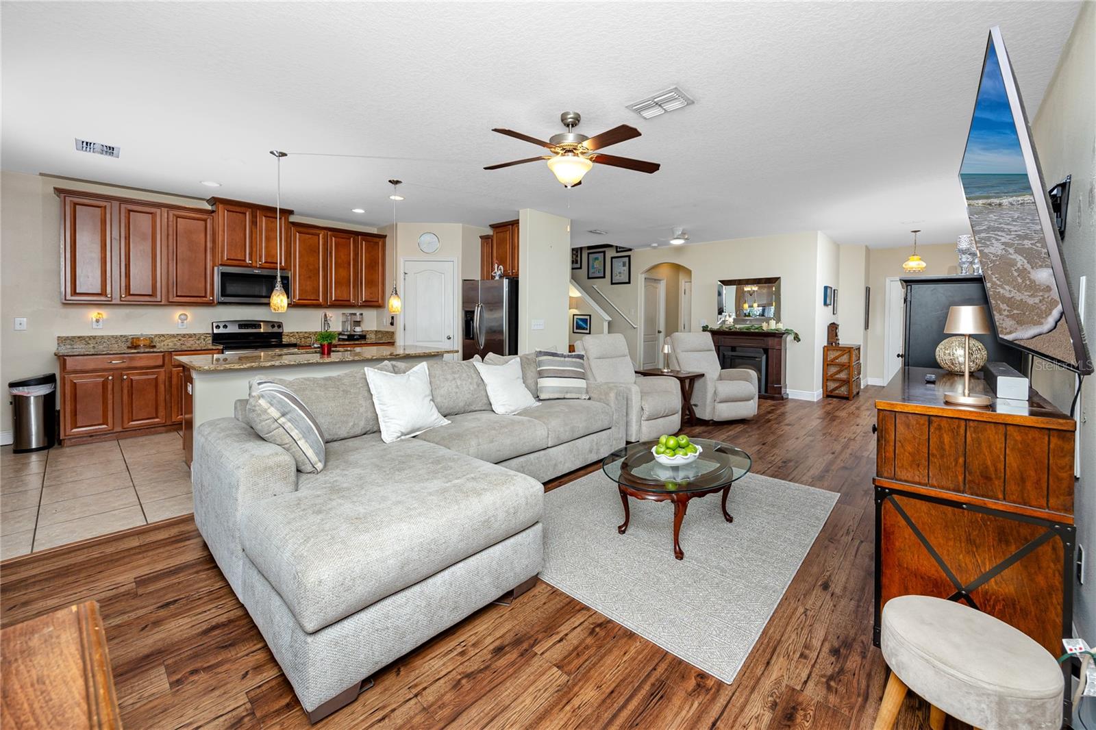 Open concept Living Room/Kitchen