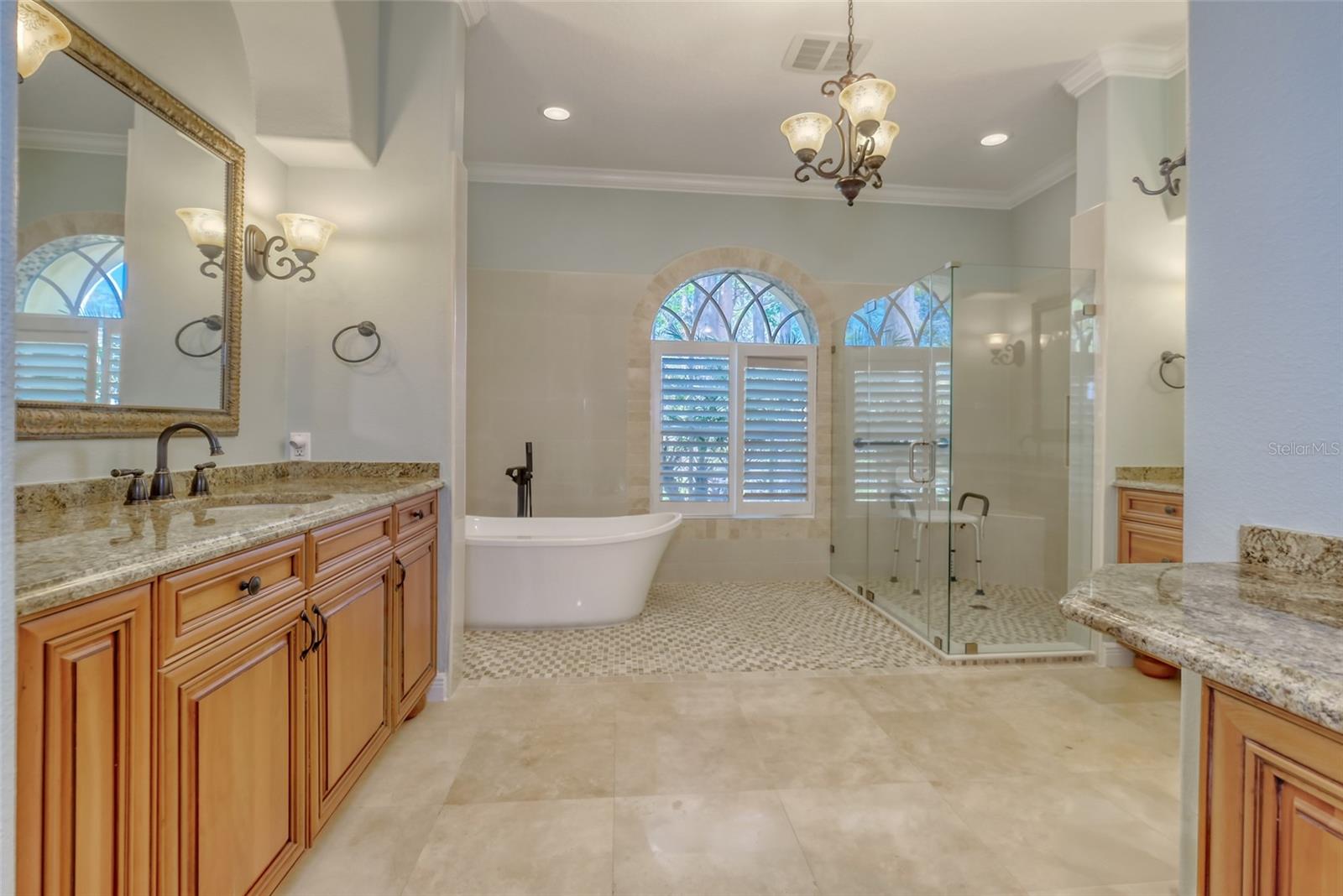 Primary bath with updated wet area