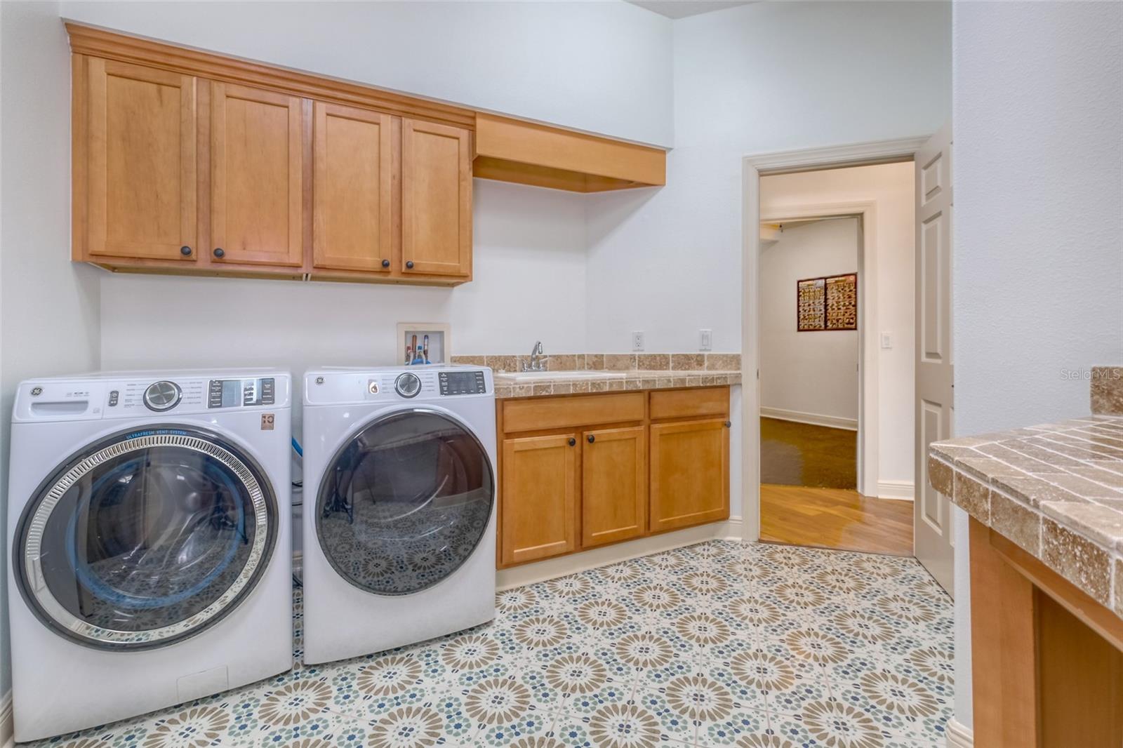 Large laundry area