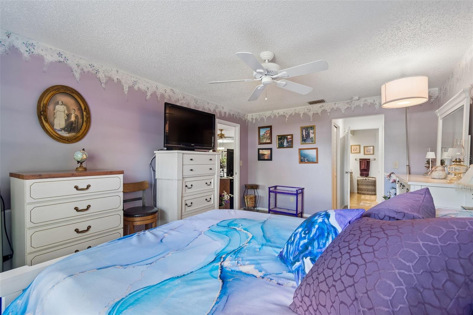 Privately Situated Primary Bedroom
