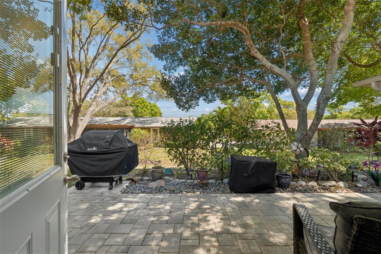 Bonus room leads to back patio