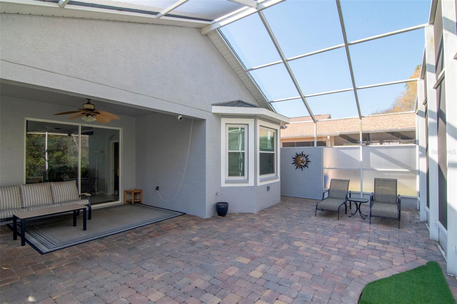 Spacious Paver Lanai