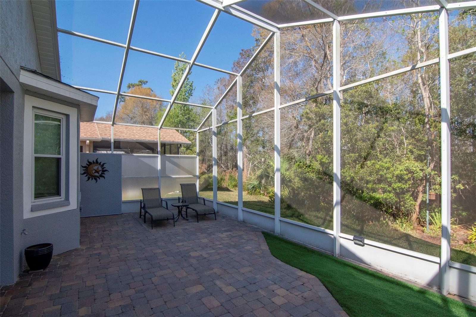 Lanai with Dedicated Dog Turf Area