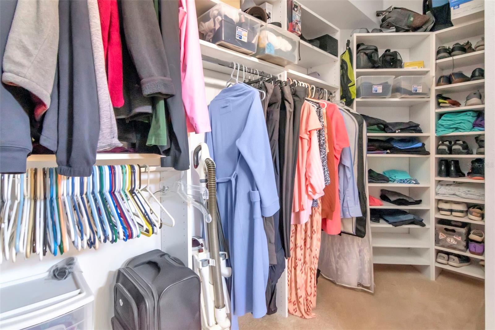 Spacious Primary Walk-In Closet