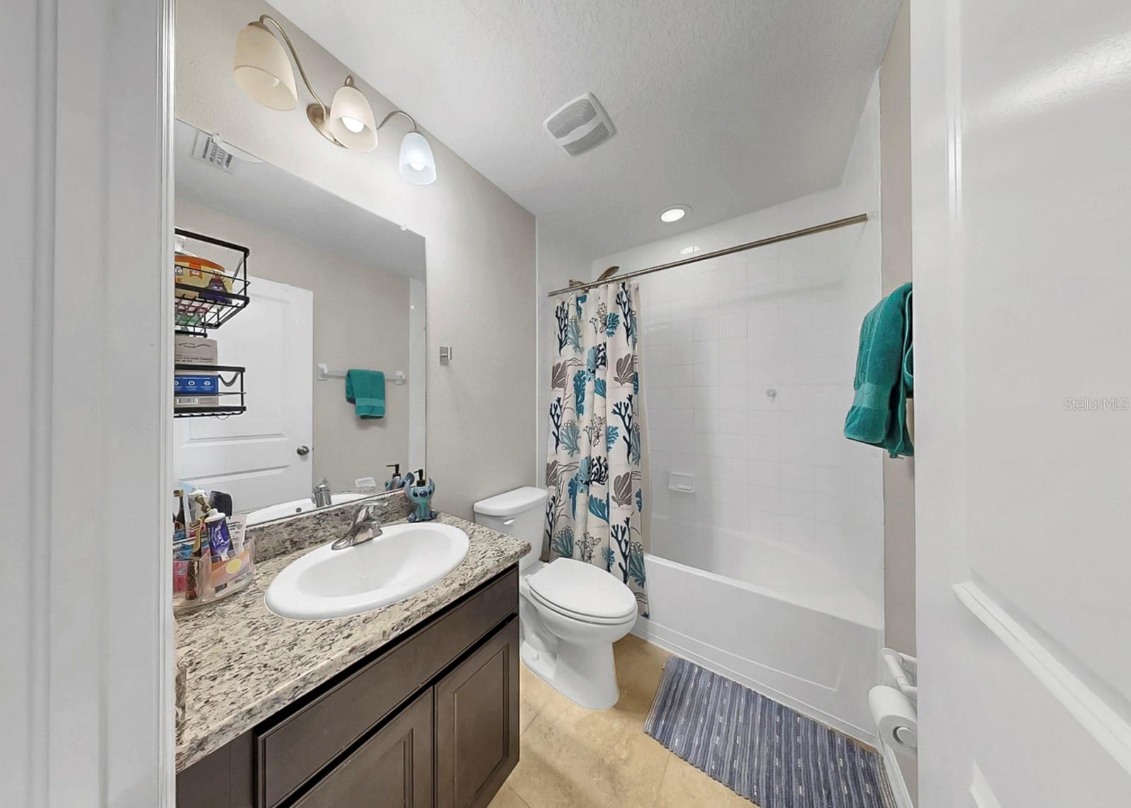 3rd bath, second floor