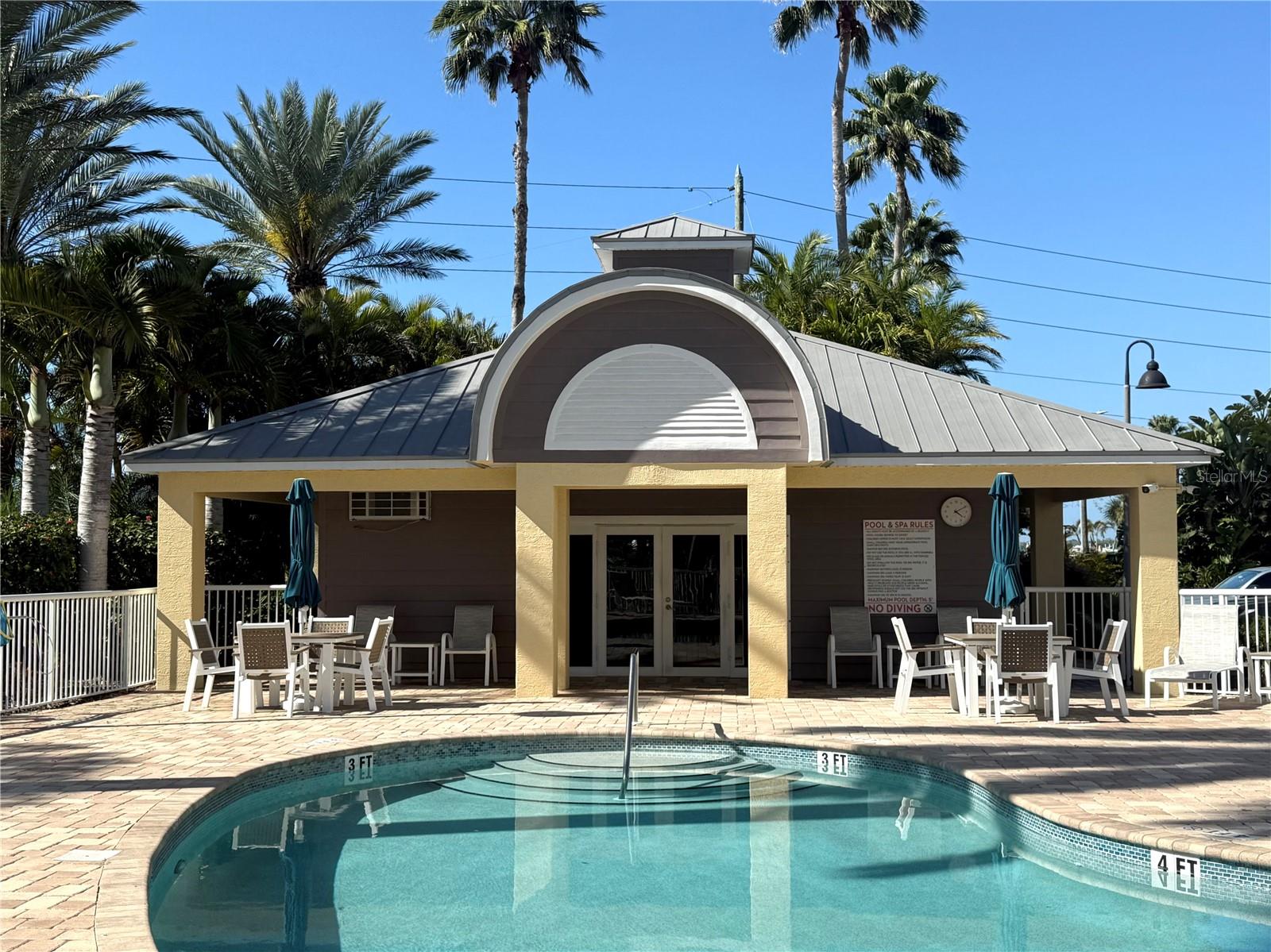 Pool, spa and club house