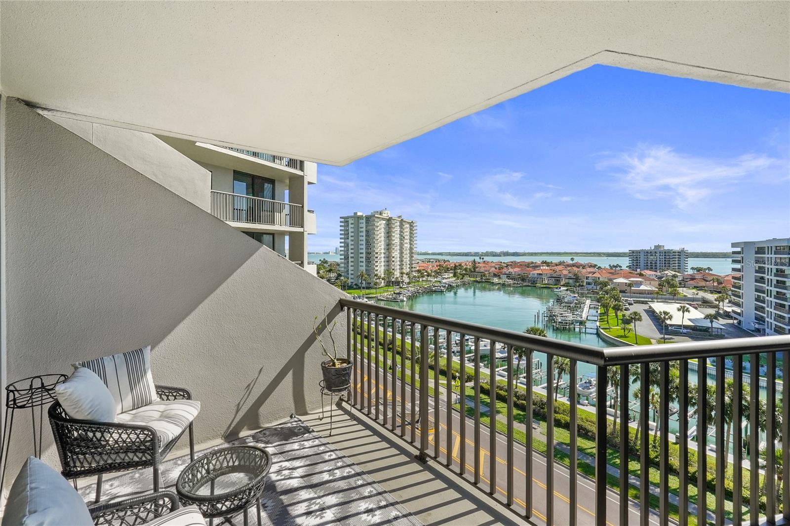 Enjoy coastal breezes and water views from the private balcony