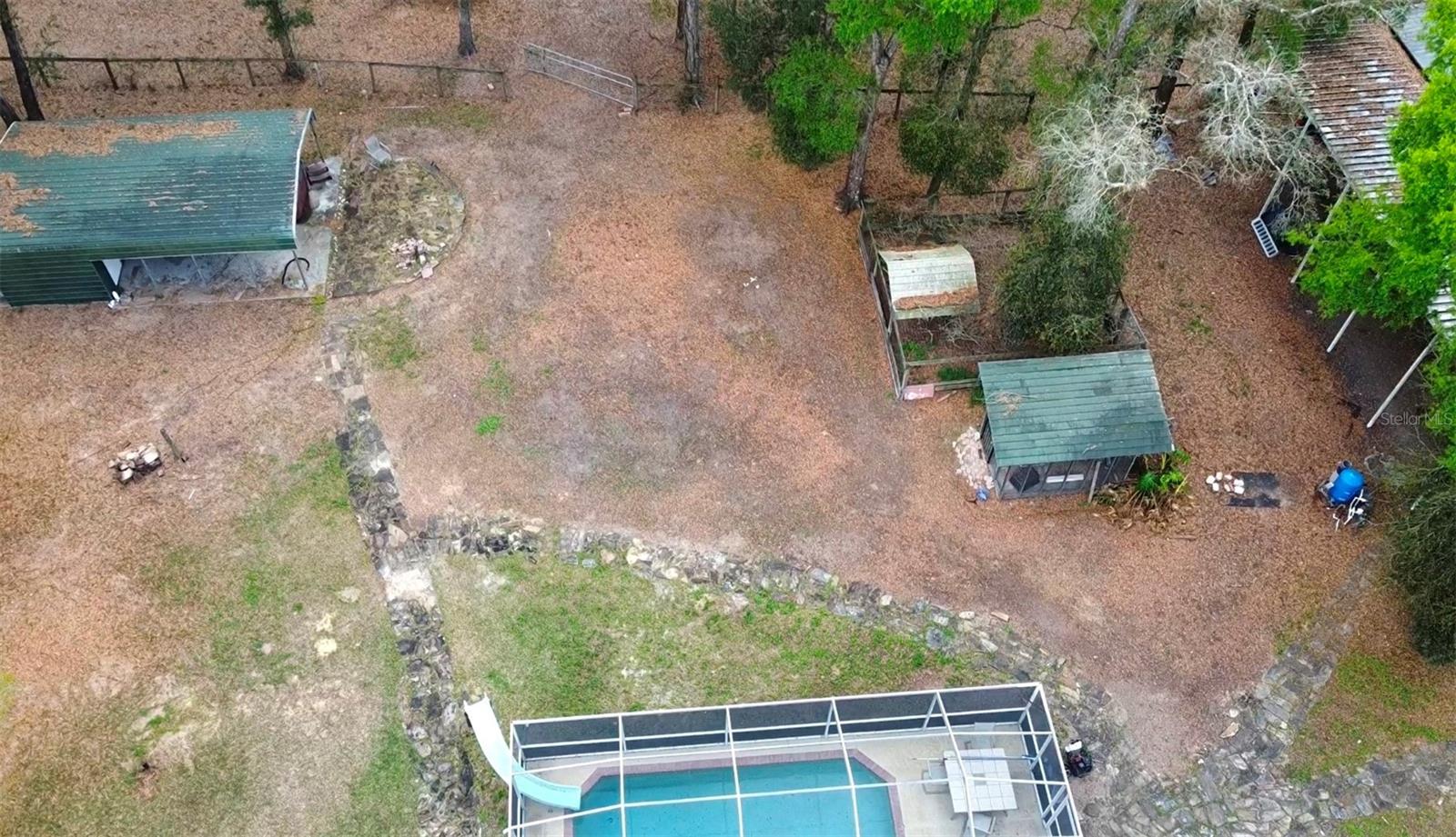 Pool Home & Huge metal building/shop on 5 Acres in Dade City