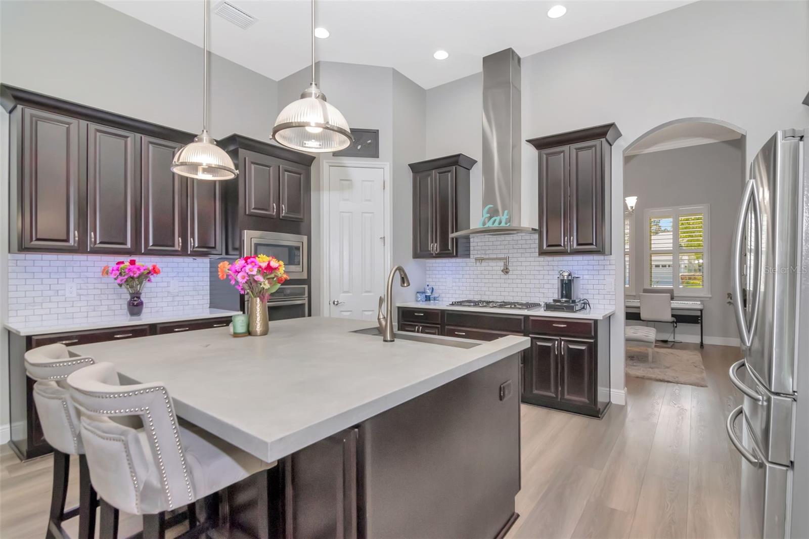 Gourmet Kitchen with Statement Custom Island