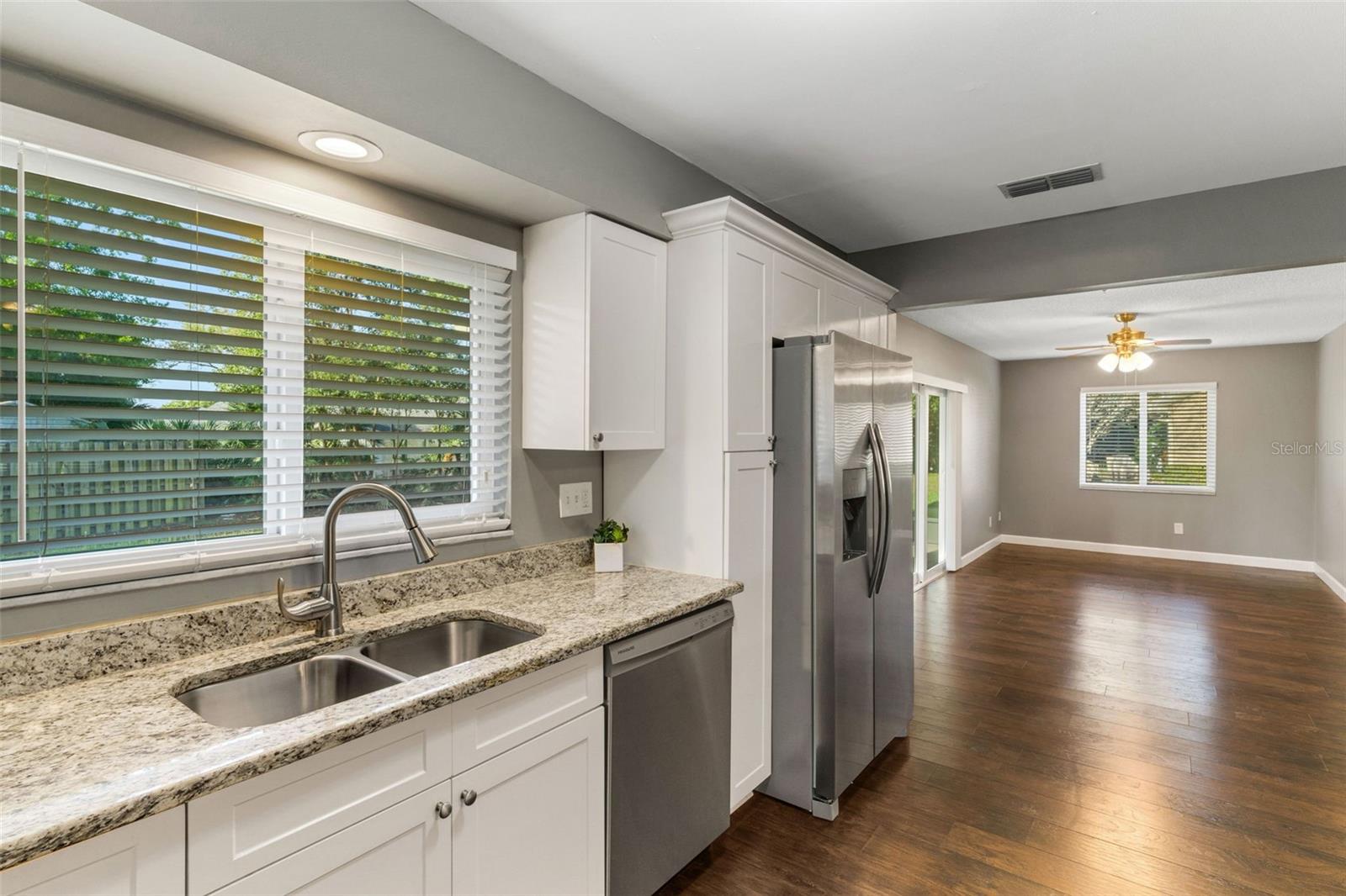 Flex room, family room adjacent to kitchen