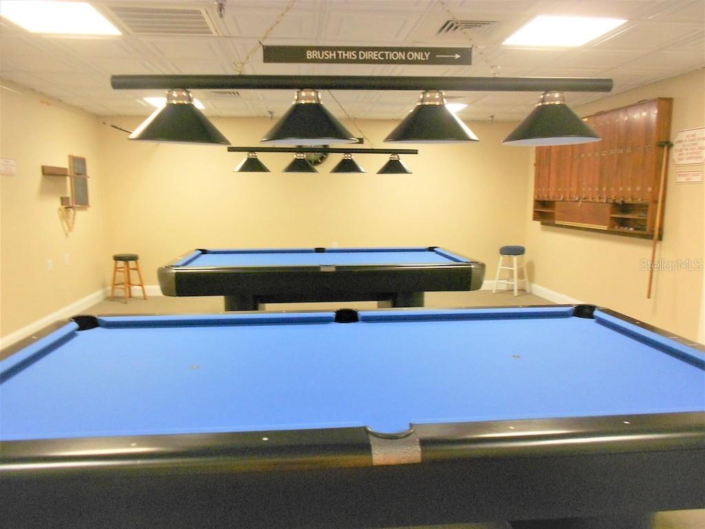 Pool tables and  Ping Pong