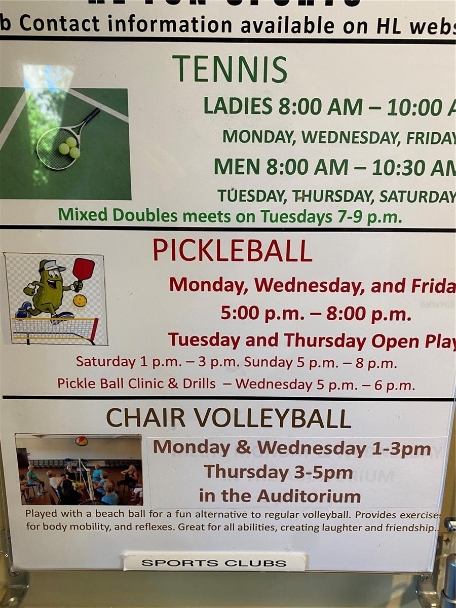 Some of the activities.