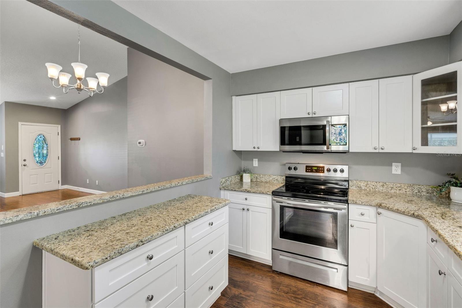 Extra drawers and counter space