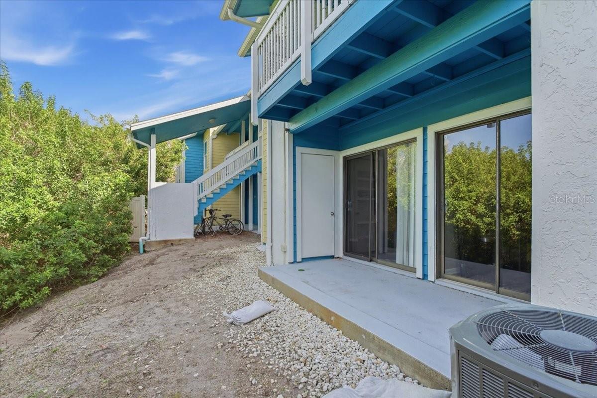 PRIVATE COVERED, REAR PATIO WITH CONSERVATION VIEWS