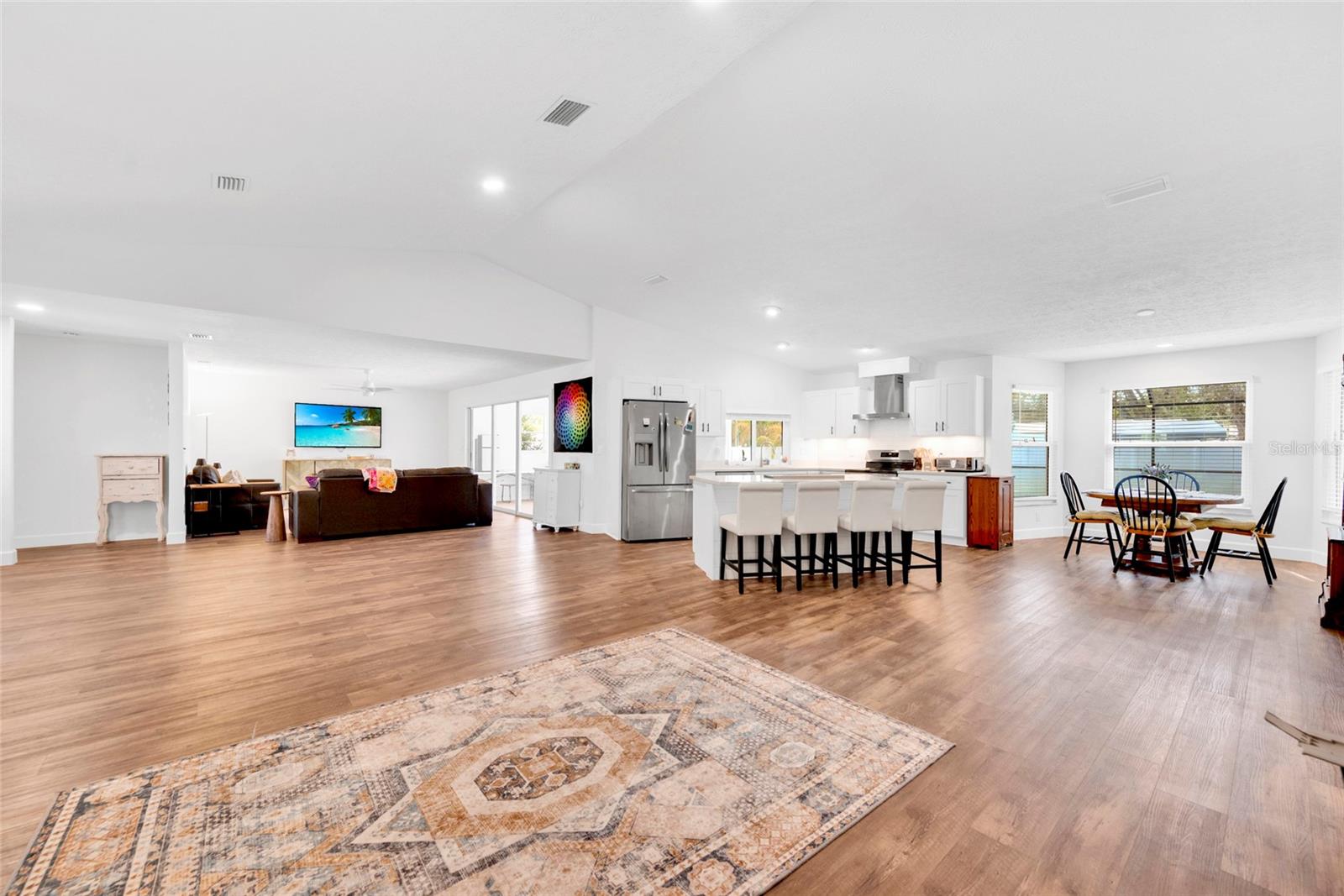 Dining, Kitchen, & Living room