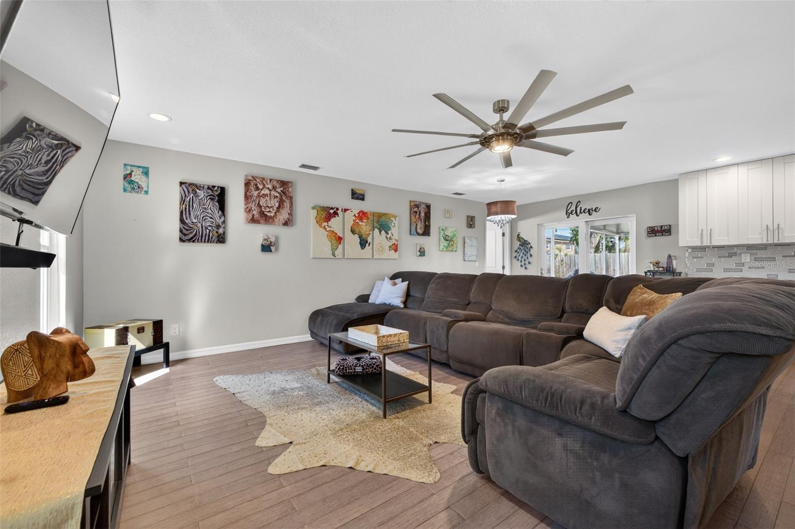 Separate living area.