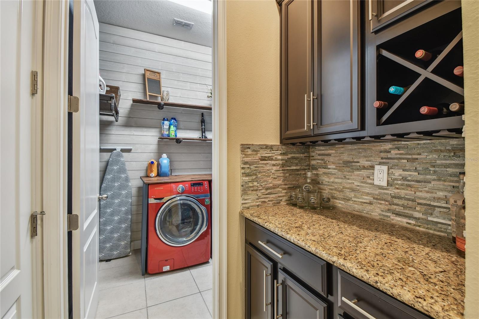 Dry-Bar outside Laundry Room