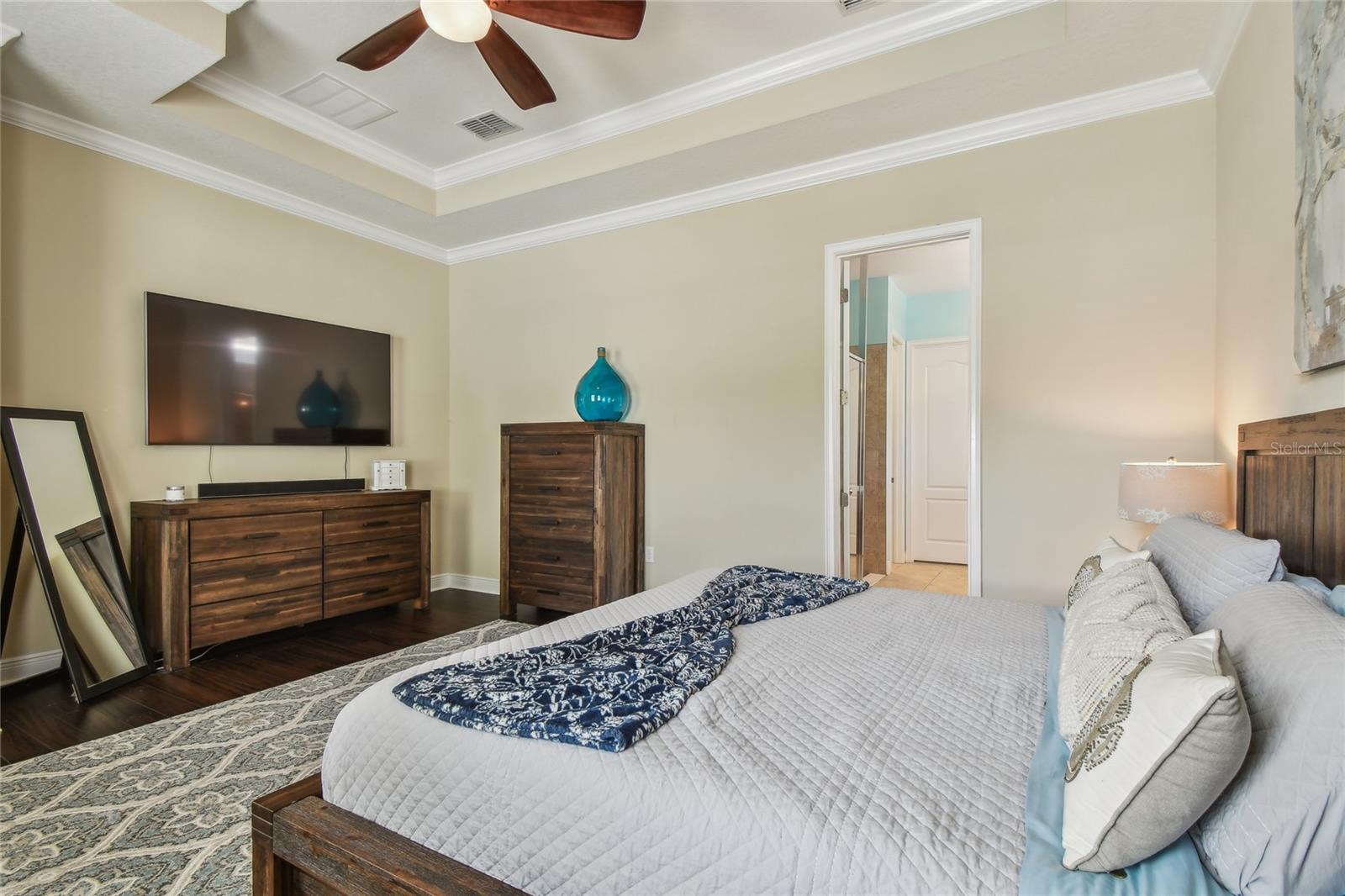 Bedroom leading to Bathroom