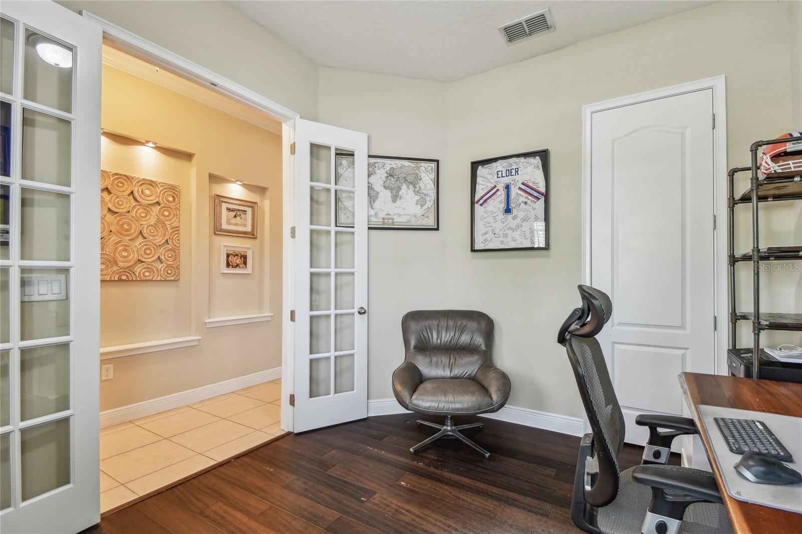 Downstairs bedroom also can be an office