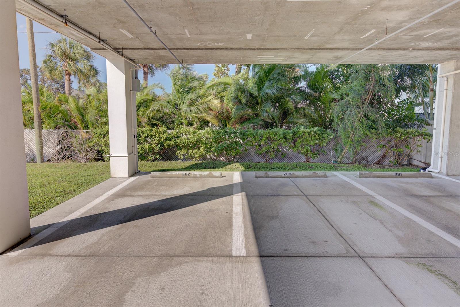 Two assigned parking spots