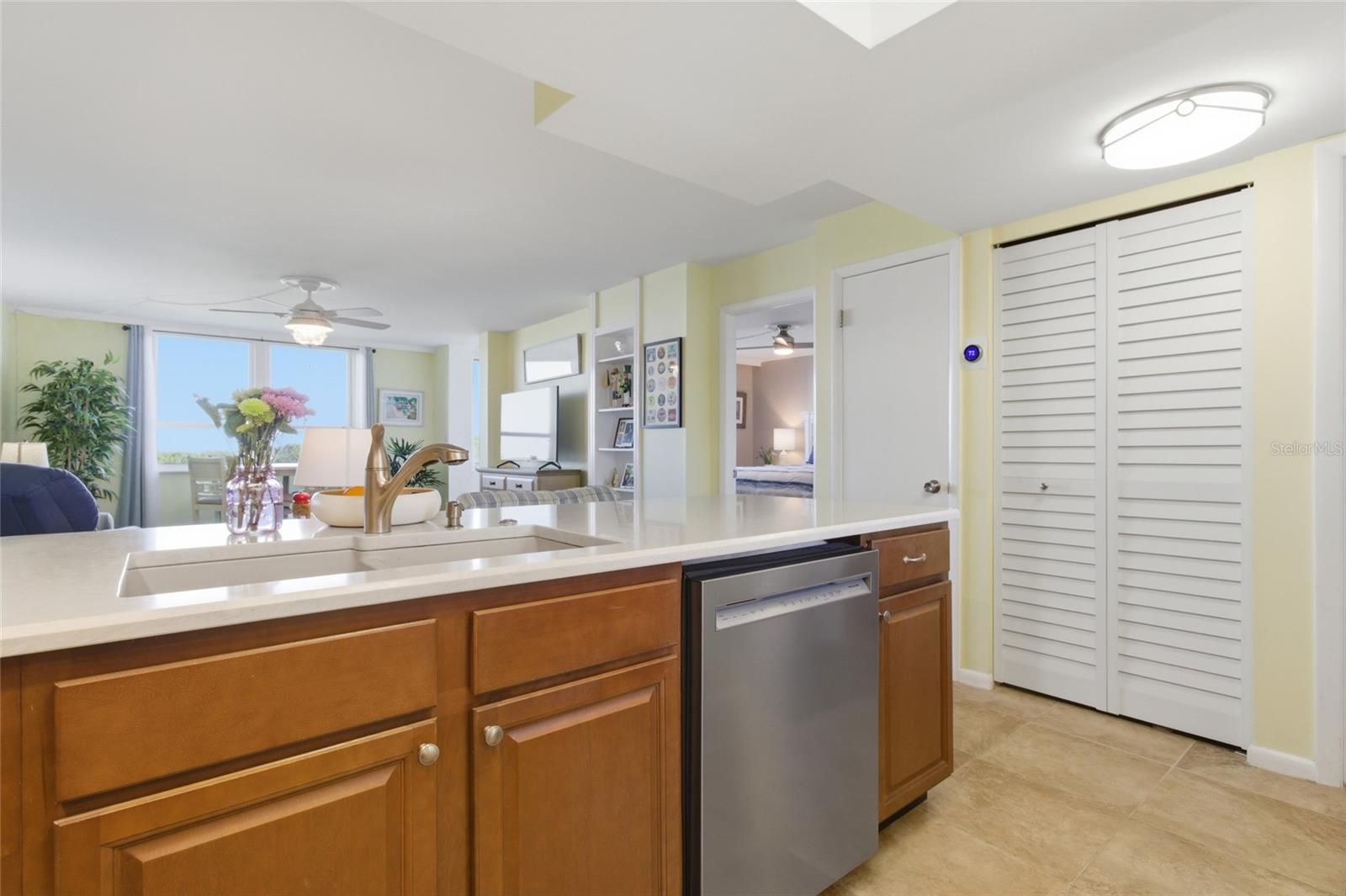 Kitchen with Stainless Appliances and Quartz Countertops