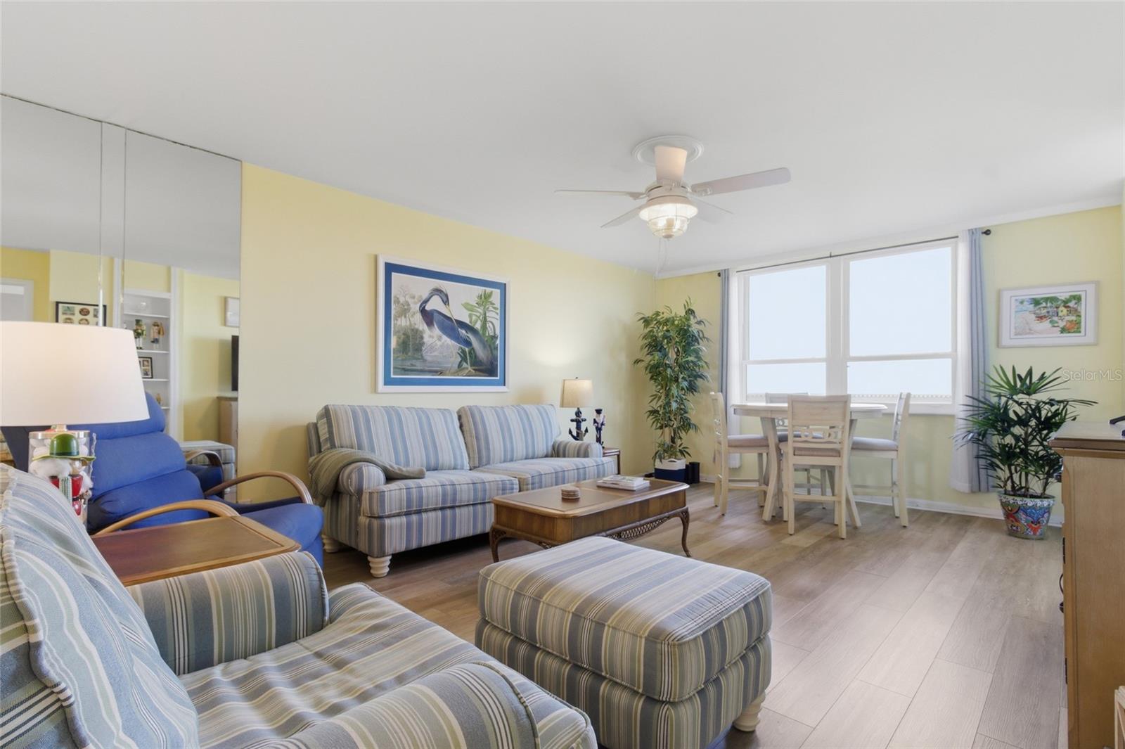 Spacious Living Room & Dining Area