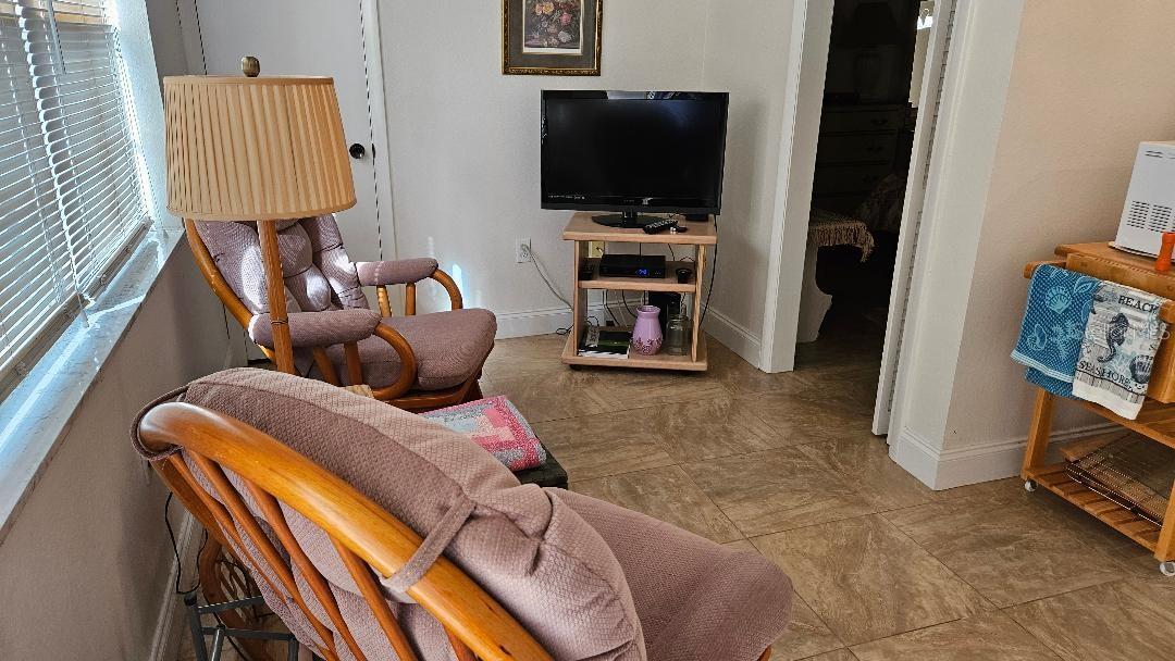 front room with utility closet,