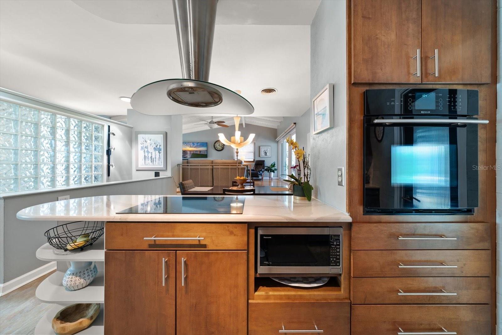 Kitchen area is open to dining and great room.