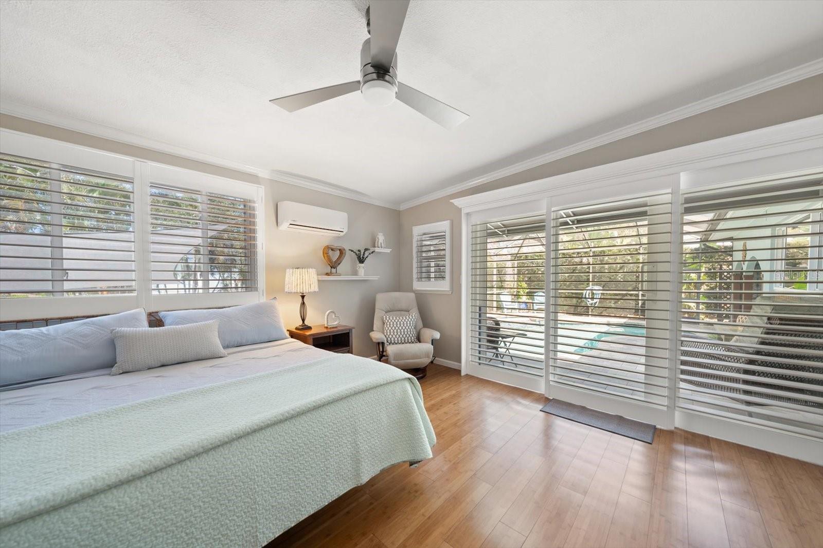 Primary suite-loads of natural light and attractive window treatments!