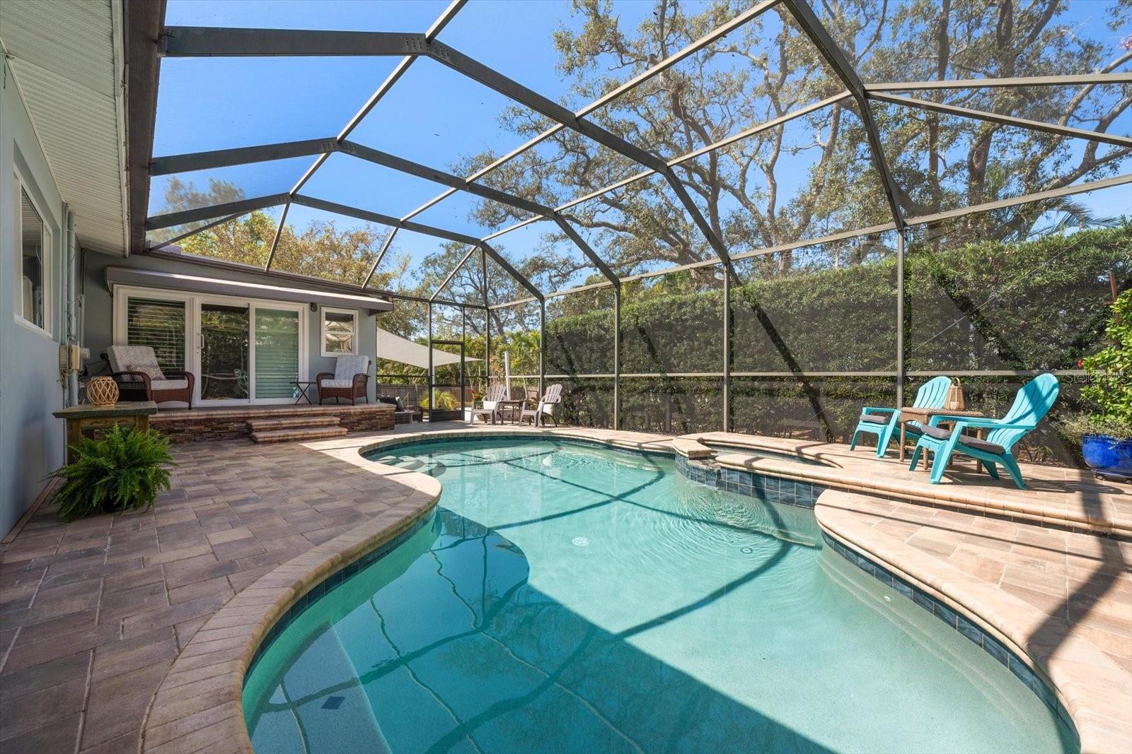 Solar Heated pool and spa-very economical!