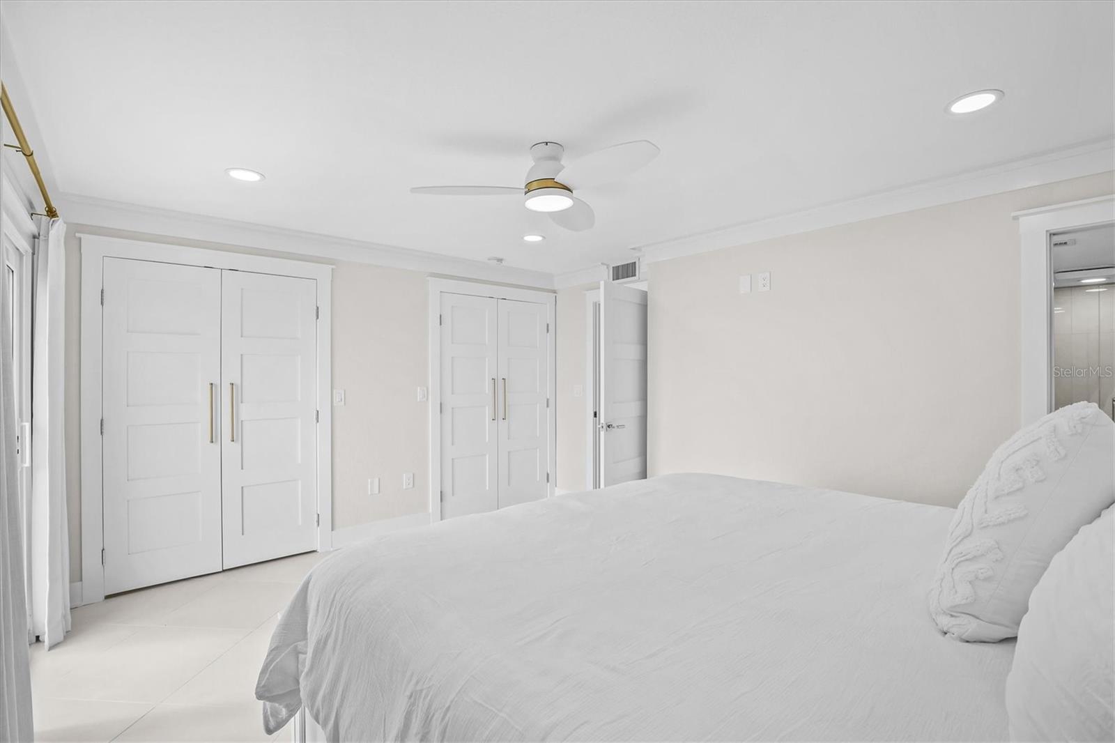 Master with His & Her Closets