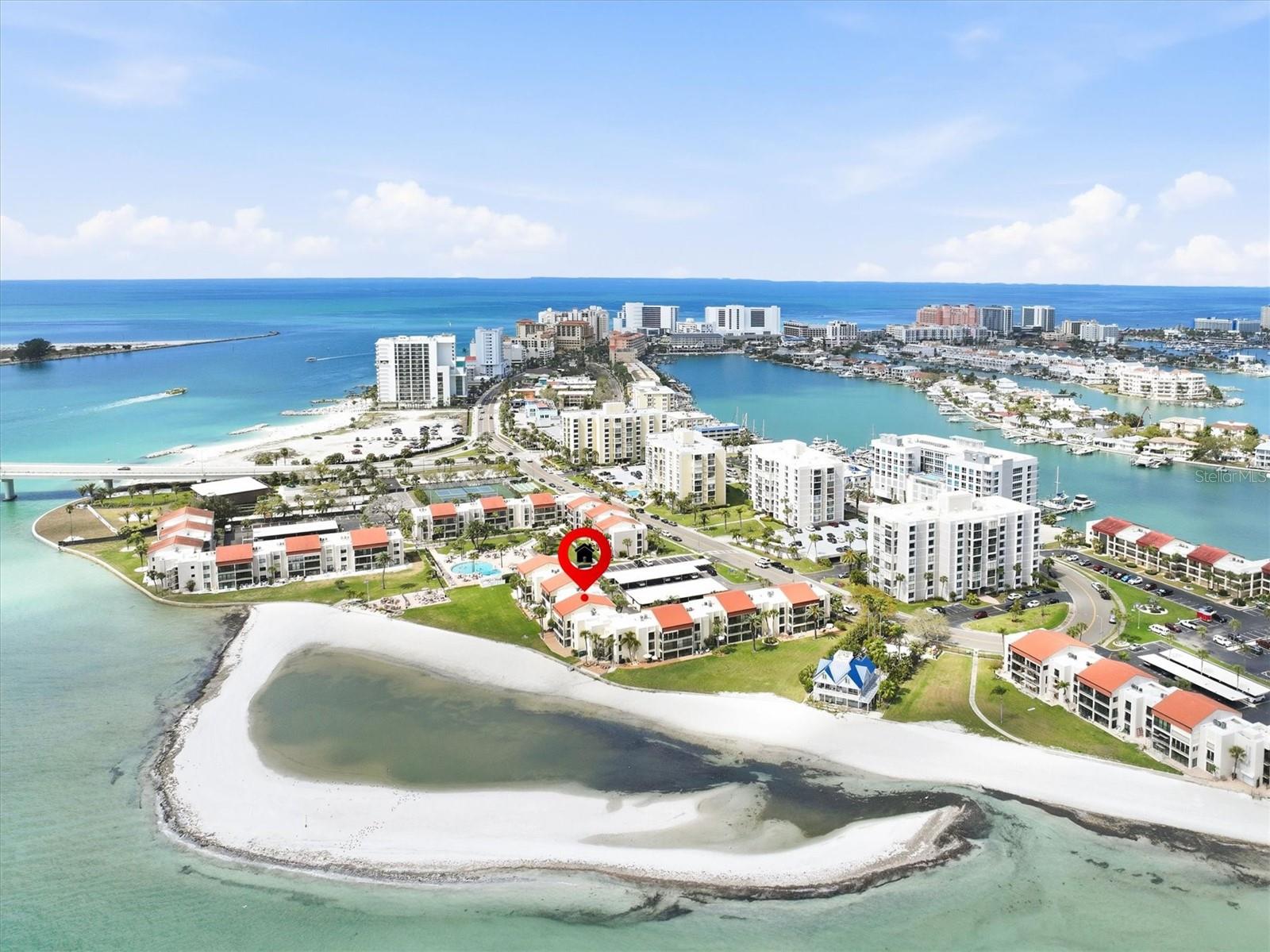 Aerial of Cleawater Beach