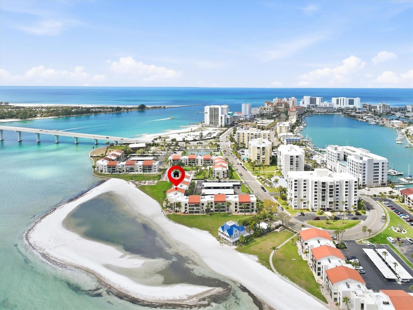Aerial of Clearwater Beach