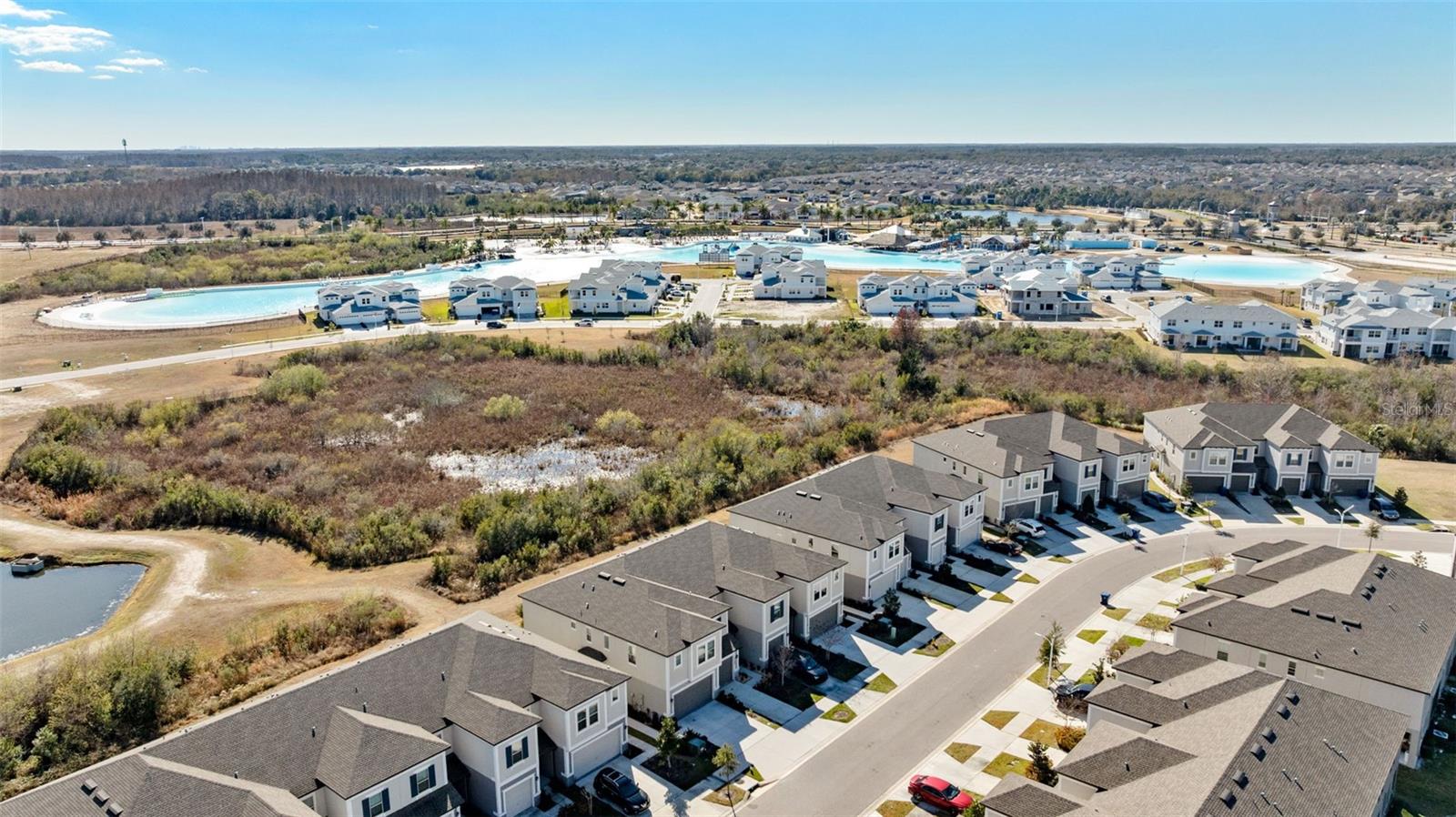 Aerial Views With Walking Distance to Lagoon