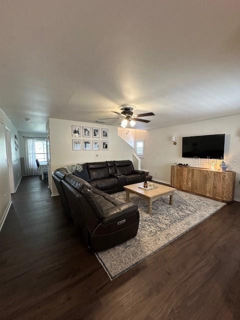 Living room from front door