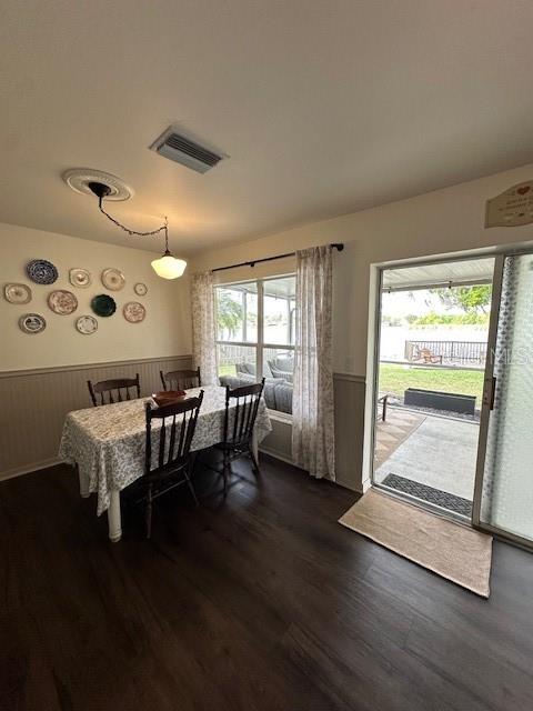 Kitchen with sliders